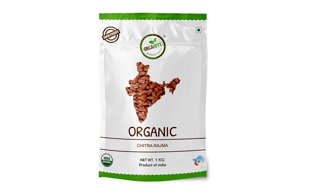 Orgabite Organic Chitra Rajma    Pack  1 kilogram